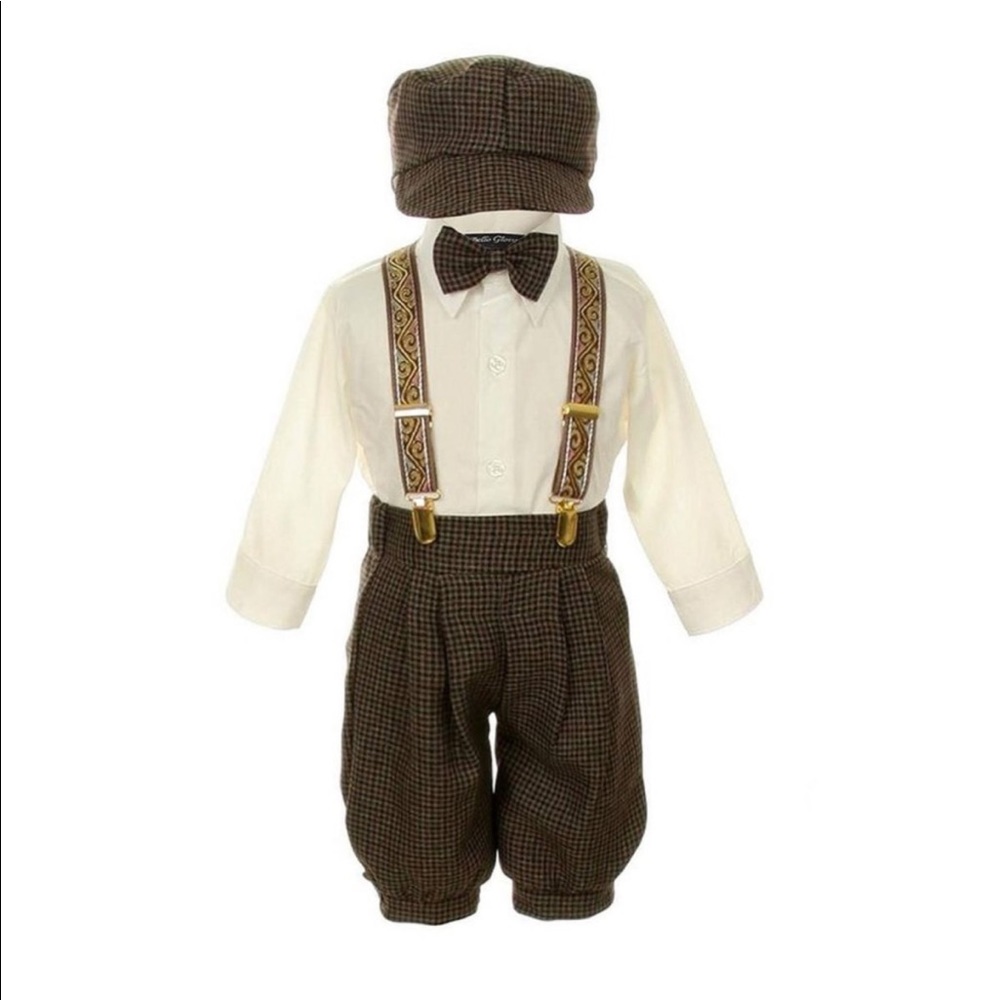 Navy & Taupe TODDLER BOYS KNICKER SET